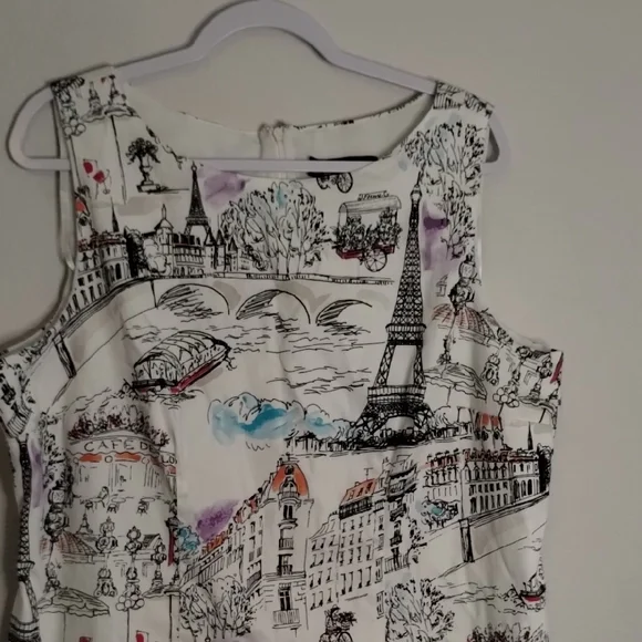 Leslie Fay Black and White Sheath Mini Dress - Picture 6 of 17